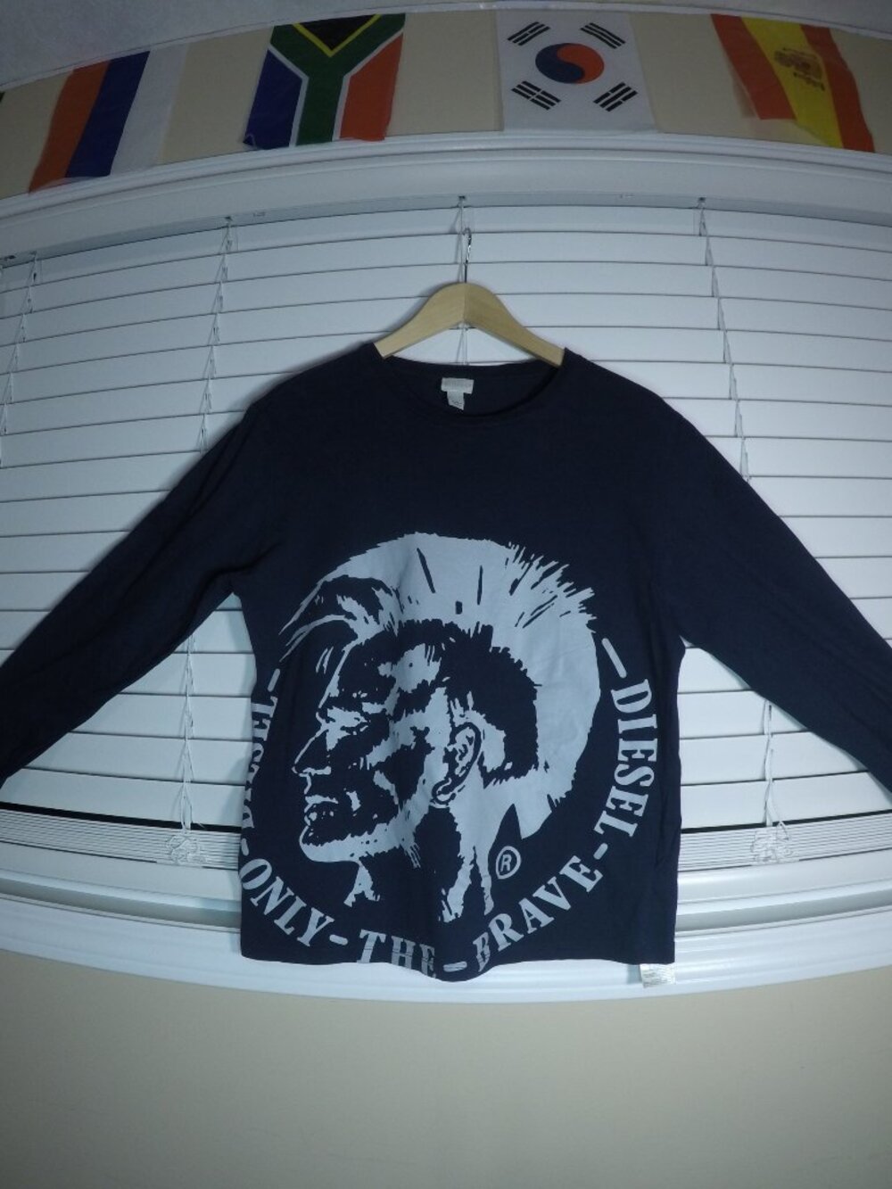 Diesel Kids L Only The Brave LS Tee Navy